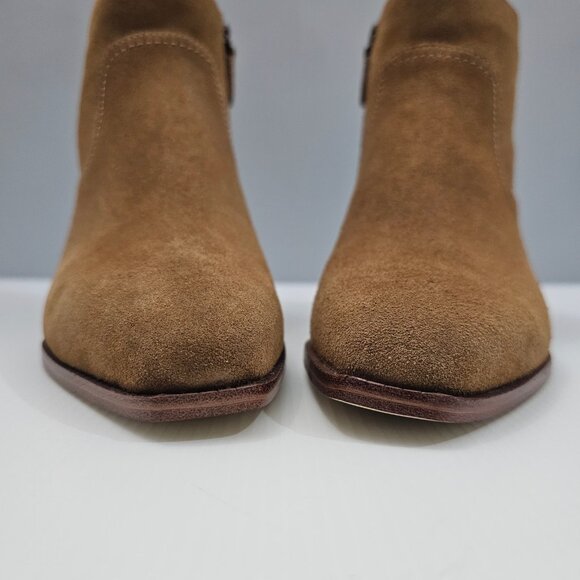 NEW Cole Haan Naia Ankle Boot Womens 8 Golden Toffee Suede Western Cowgirl Fall - Picture 7 of 14